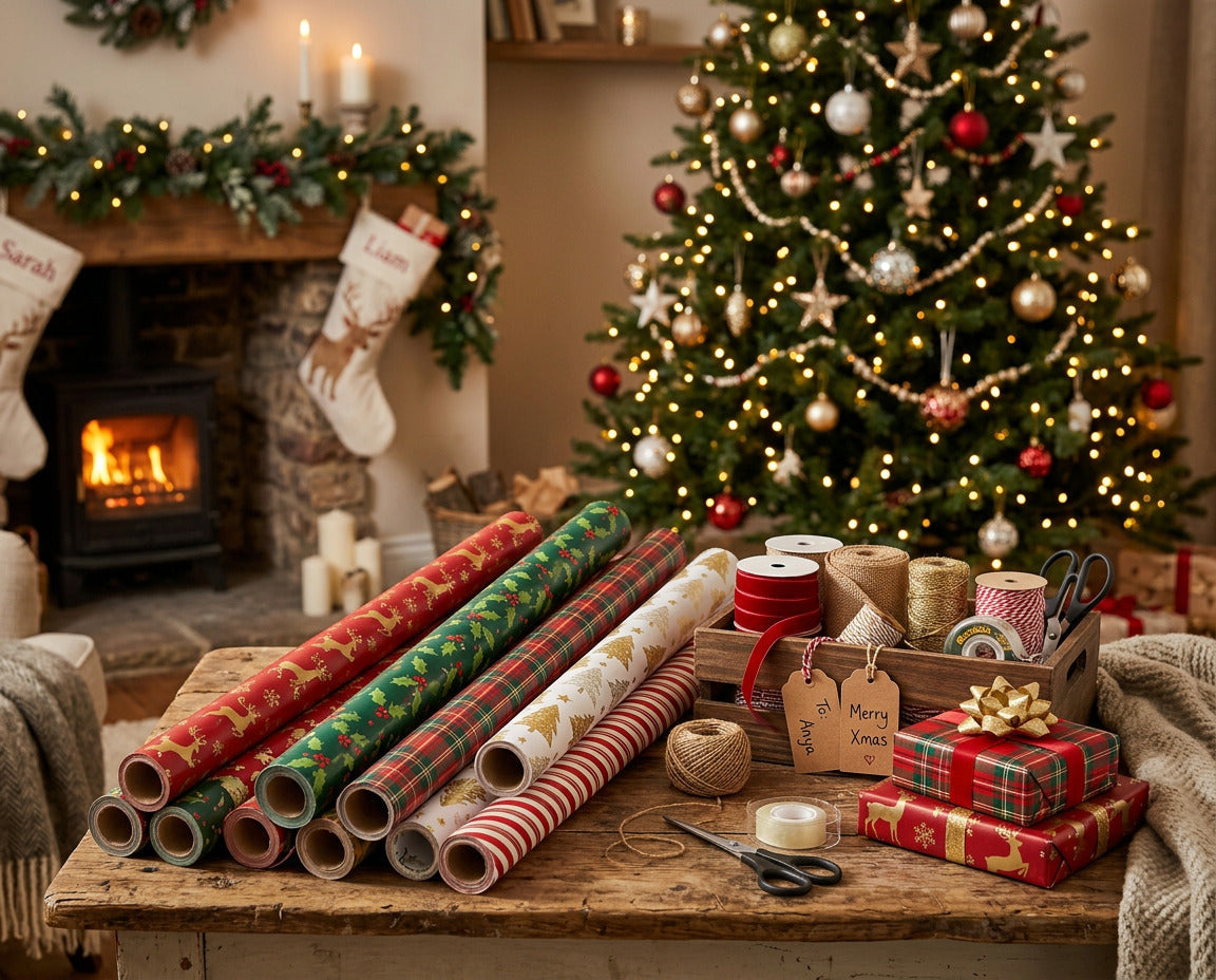 Wrapping Paper and Ribbons