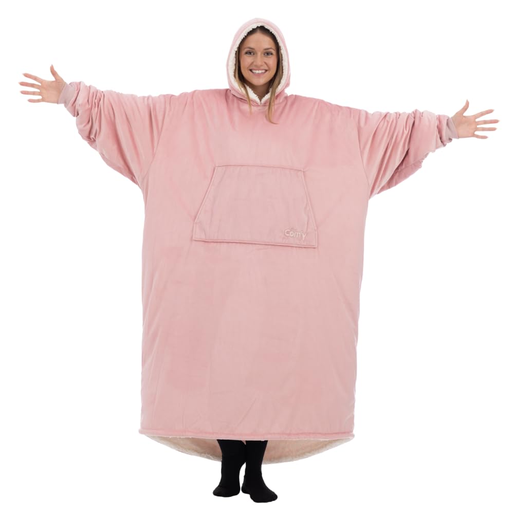 THE COMFY Original | From Shark Tank | Patented | Oversized Sherpa Wearable Blanket Hoodie| Gift for Women & Men | One Size