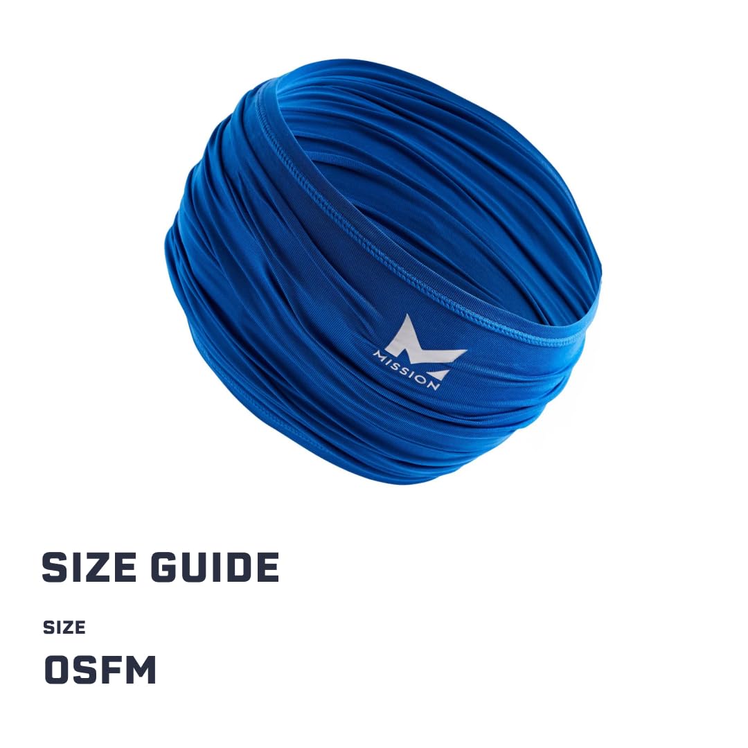 MISSION Multi-Use Neck Gaiter Face Mask for Ski & Outdoors, UPF 50, Breathable Lightweight Fabric
