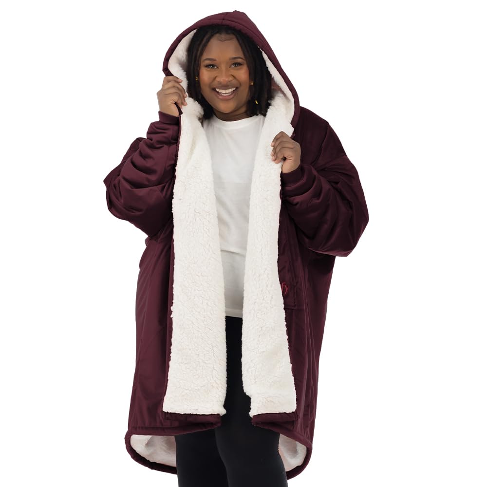 THE COMFY Original | From Shark Tank | Patented | Oversized Sherpa Wearable Blanket Hoodie| Gift for Women & Men | One Size