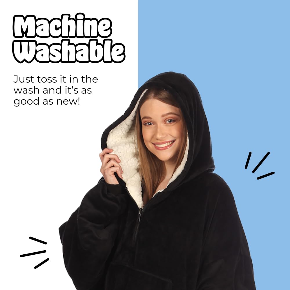 THE COMFY Original | From Shark Tank | Patented | Oversized Sherpa Wearable Blanket Hoodie| Gift for Women & Men | One Size