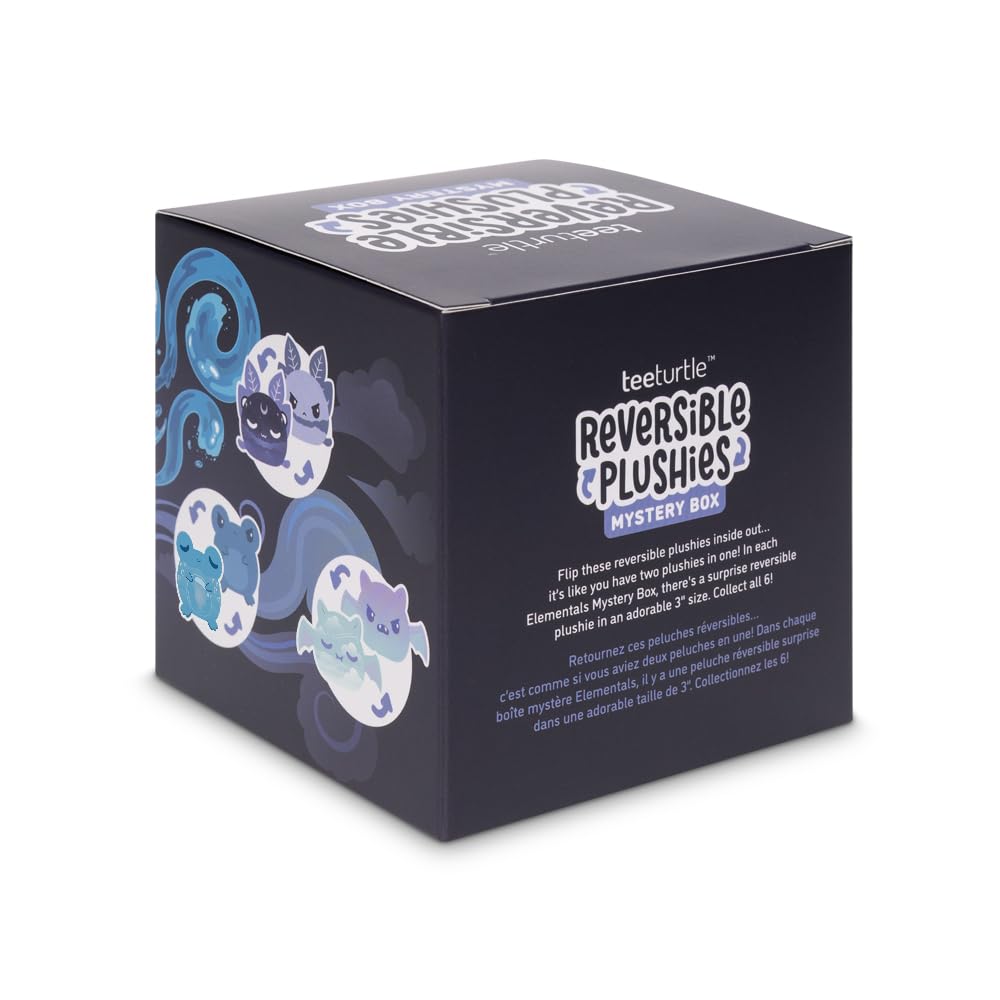 TeeTurtle Spooky Surprise Series Reversible Plushie Mystery Box - 3-Inch Mini Two-Sided Blind Box Plush with Embroidered Details - Cute Collectible Halloween Toy for Kids, Teens, and Adults
