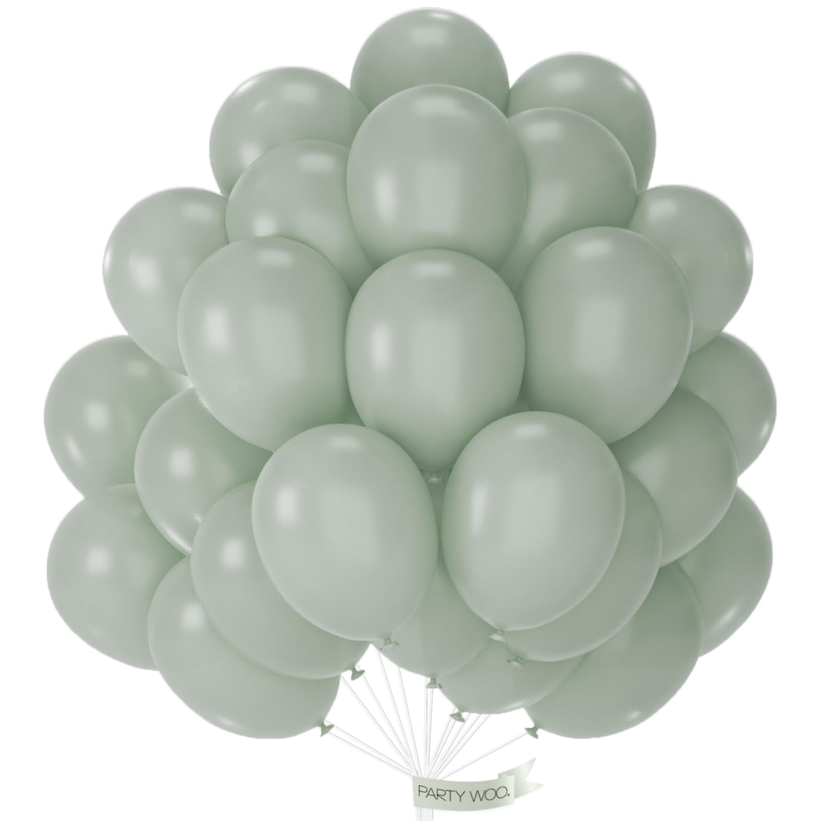 PartyWoo Metallic Green Balloons 50pcs 12 Inch Metallic Apple Green Latex Helium Balloons for Graduation Spring Forest Summer Wedding Engagement Baby Shower Birthday Party Decorations Green-G121