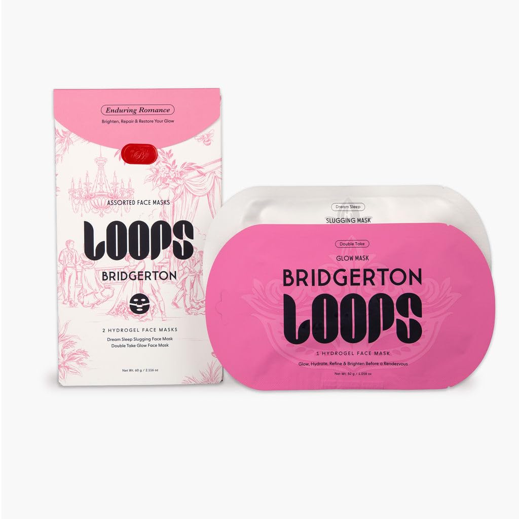 LOOPS DOUBLE TAKE - Glow Korean Hydrogel Face Masks - Calms and Soothes Skin - Refine Pores and Smooth for a Flawless Face - Hydrating Skin Mask Face Mask Leaves You Refreshed and Loumonus 5pc