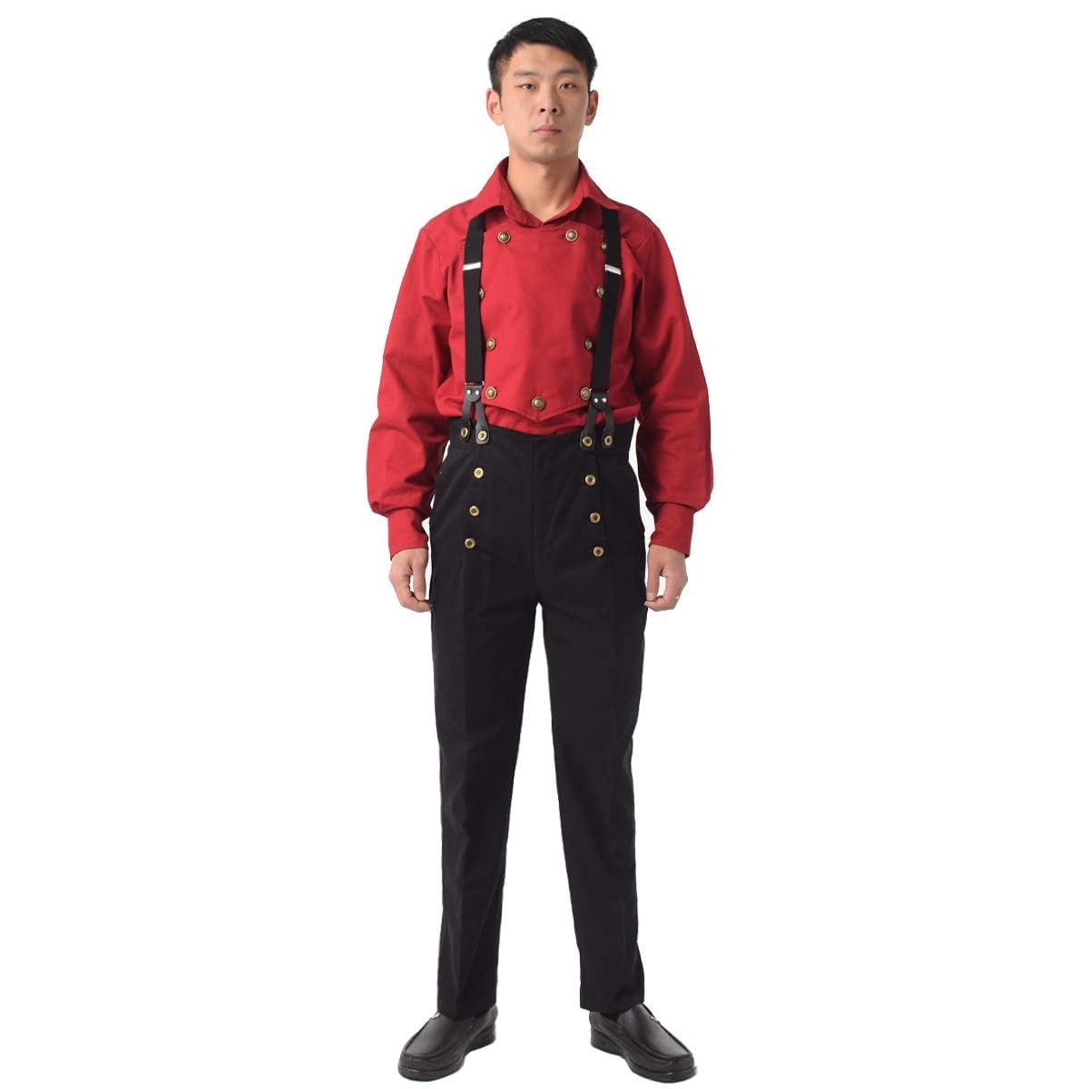 BPURB Mens Victorian Pants Cosplay Costume Steampunk Gothic Pants Trousers