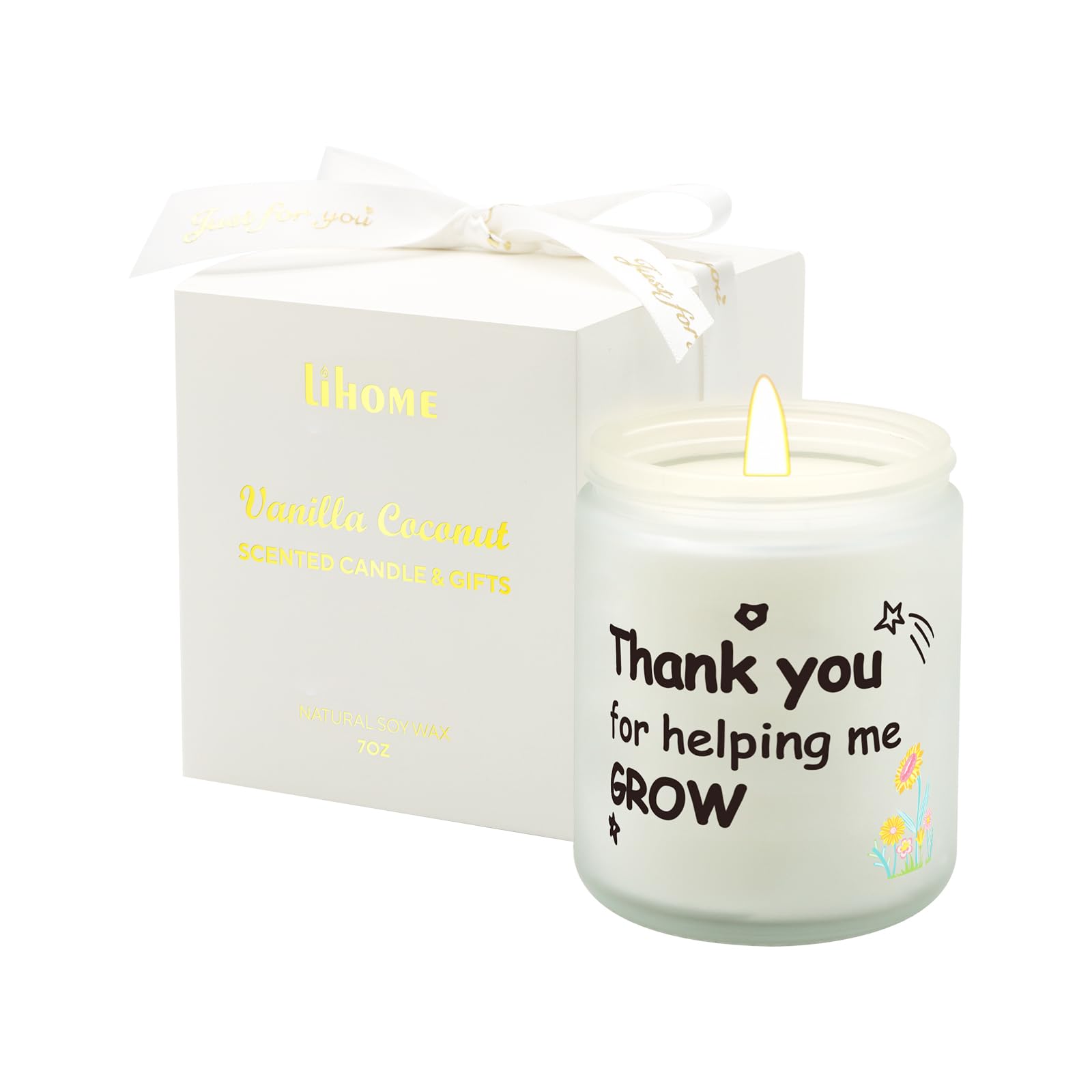 Christmas Candles - Christmas Gifts for Women, Aromatherapy Candle for Home Scented, Natural Soy Wax Vanilla Scented Candles