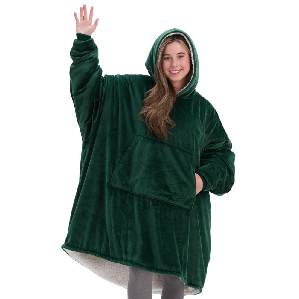 THE COMFY Original | From Shark Tank | Patented | Oversized Sherpa Wearable Blanket Hoodie| Gift for Women & Men | One Size