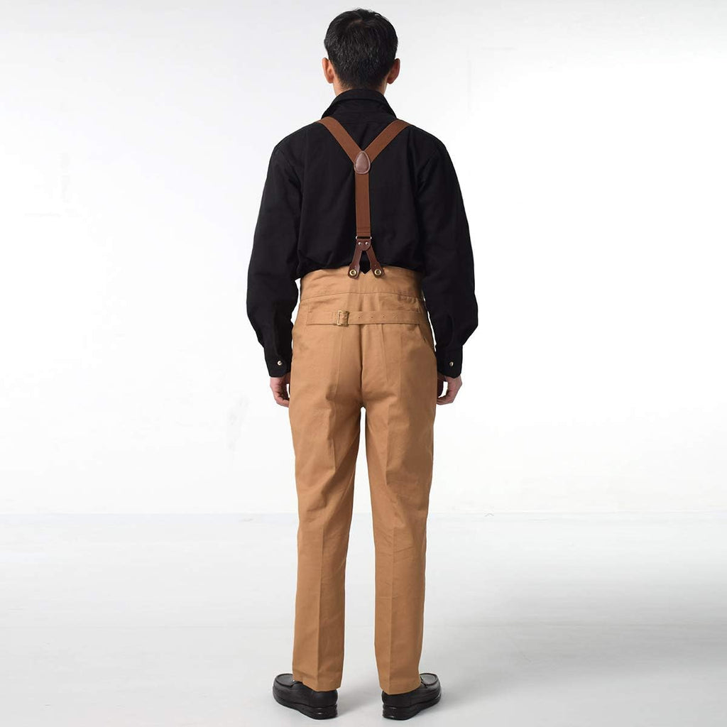 BPURB Mens Victorian Pants Cosplay Costume Steampunk Gothic Pants Trousers