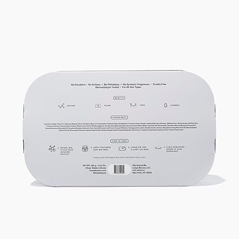 LOOPS DOUBLE TAKE - Glow Korean Hydrogel Face Masks - Calms and Soothes Skin - Refine Pores and Smooth for a Flawless Face - Hydrating Skin Mask Face Mask Leaves You Refreshed and Loumonus 5pc