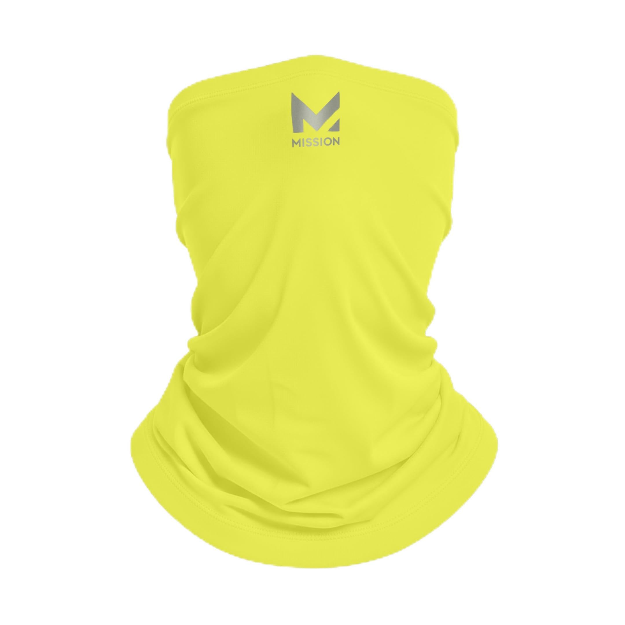 MISSION Multi-Use Neck Gaiter Face Mask for Ski & Outdoors, UPF 50, Breathable Lightweight Fabric
