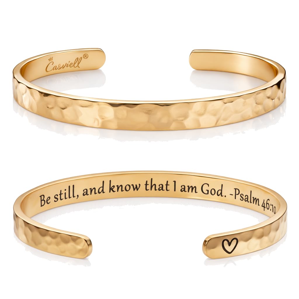 Carviell Bracelet - Gifts for Women – Inspirational, Friendship, Love, Mom, Daughter, Sister, Christian, Graduation, Memorial & Wedding Gifts – 100+ Phrases – Stainless Steel, Gift-Ready