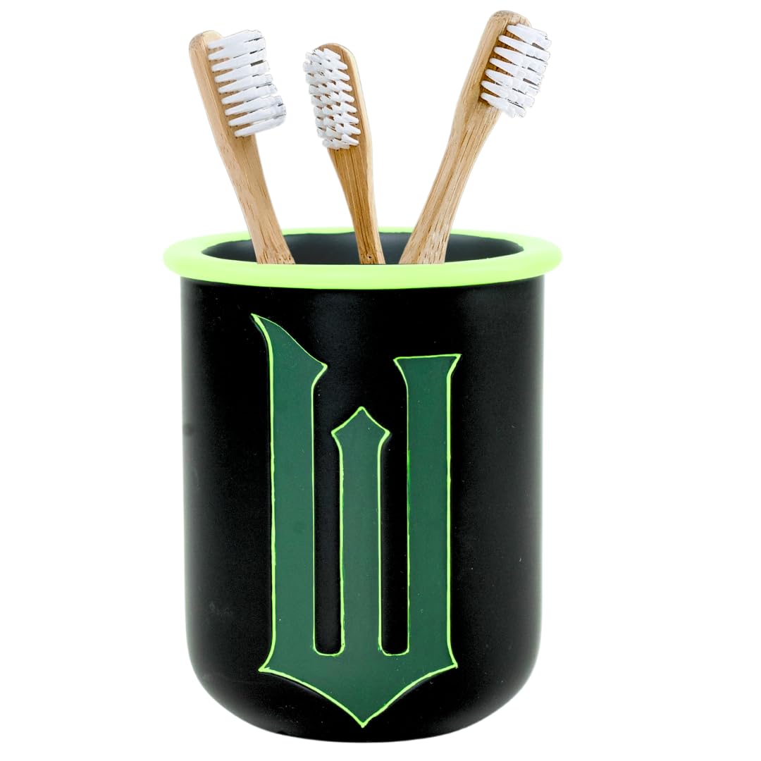 Dr. Seuss The Grinch Holiday Christmas Toothbrush Holder - Makeup Brushes/Pens Tumbler, (Officially Licensed Product) by Franco
