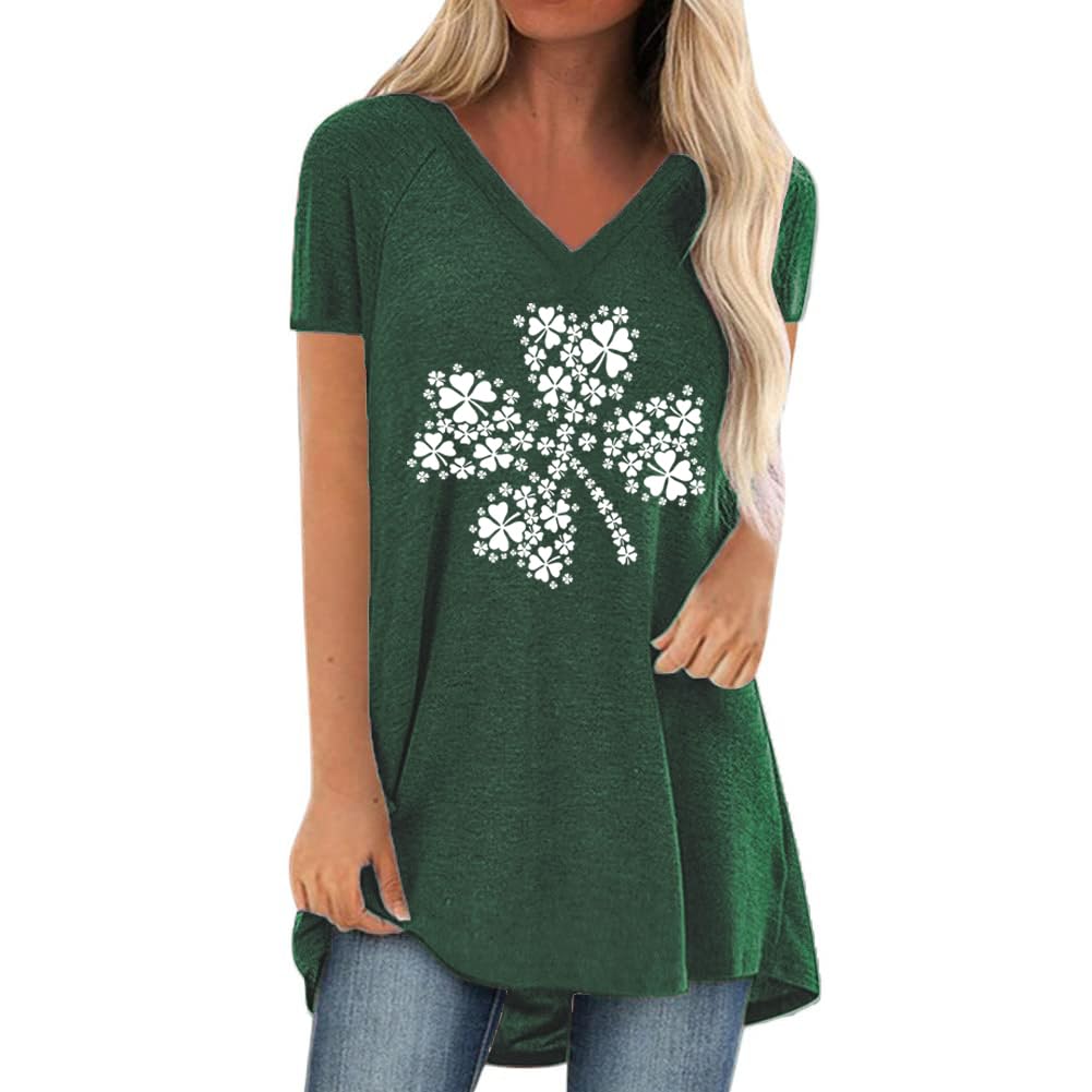 Womens Long Tunics or Tops to Wear with Leggings Short/Long Sleeve Blouses Shirts