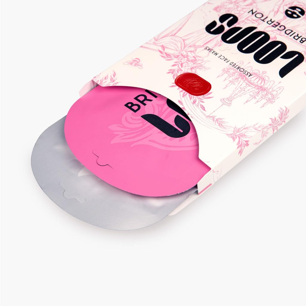 LOOPS DOUBLE TAKE - Glow Korean Hydrogel Face Masks - Calms and Soothes Skin - Refine Pores and Smooth for a Flawless Face - Hydrating Skin Mask Face Mask Leaves You Refreshed and Loumonus 5pc
