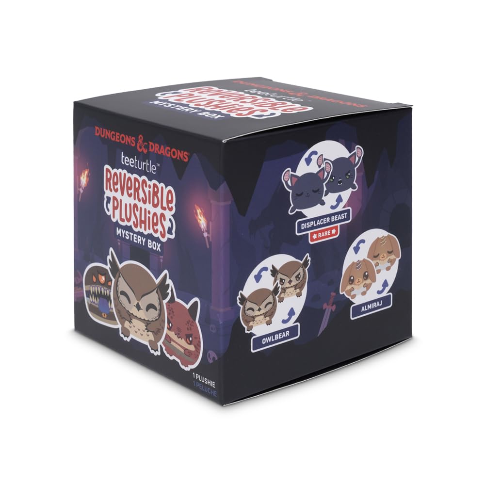 TeeTurtle Spooky Surprise Series Reversible Plushie Mystery Box - 3-Inch Mini Two-Sided Blind Box Plush with Embroidered Details - Cute Collectible Halloween Toy for Kids, Teens, and Adults