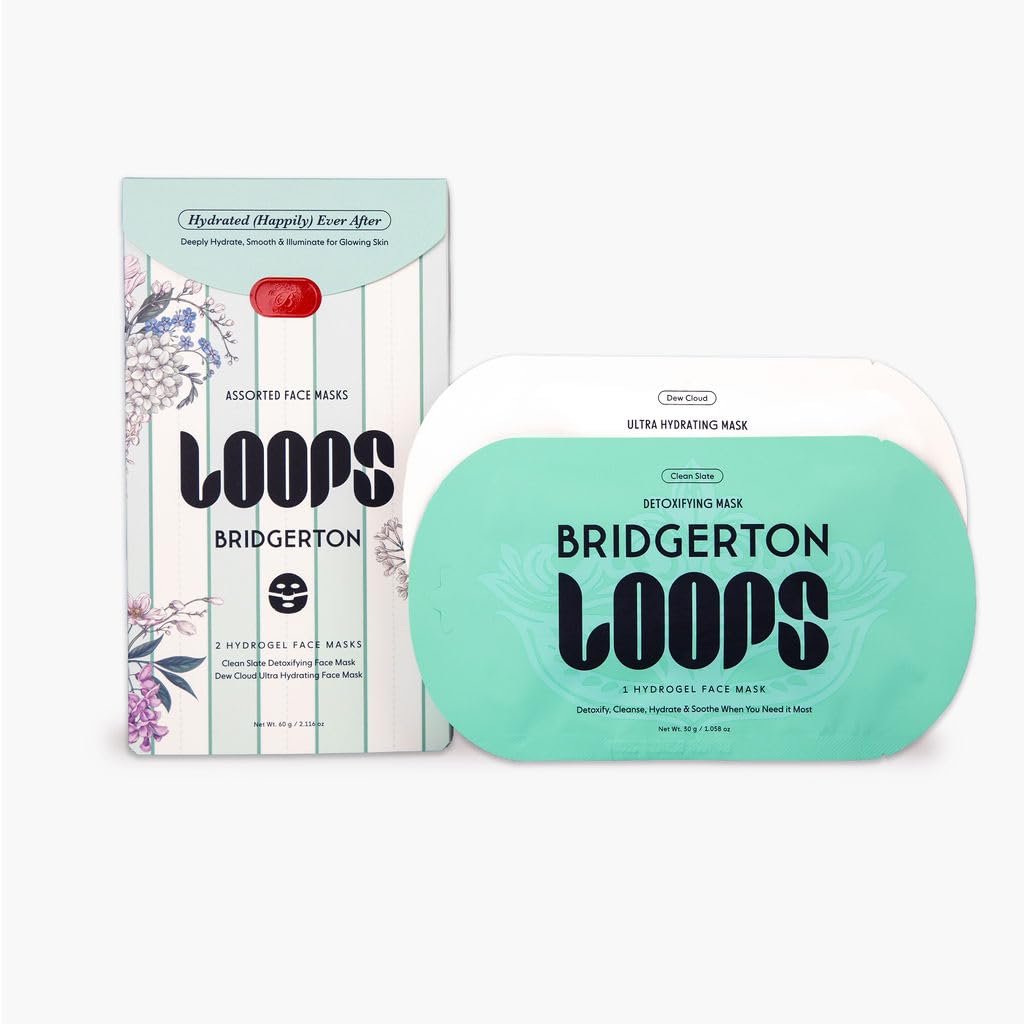 LOOPS DOUBLE TAKE - Glow Korean Hydrogel Face Masks - Calms and Soothes Skin - Refine Pores and Smooth for a Flawless Face - Hydrating Skin Mask Face Mask Leaves You Refreshed and Loumonus 5pc