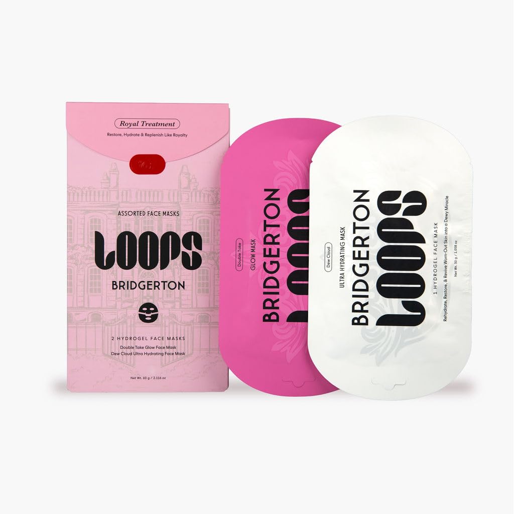 LOOPS DOUBLE TAKE - Glow Korean Hydrogel Face Masks - Calms and Soothes Skin - Refine Pores and Smooth for a Flawless Face - Hydrating Skin Mask Face Mask Leaves You Refreshed and Loumonus 5pc