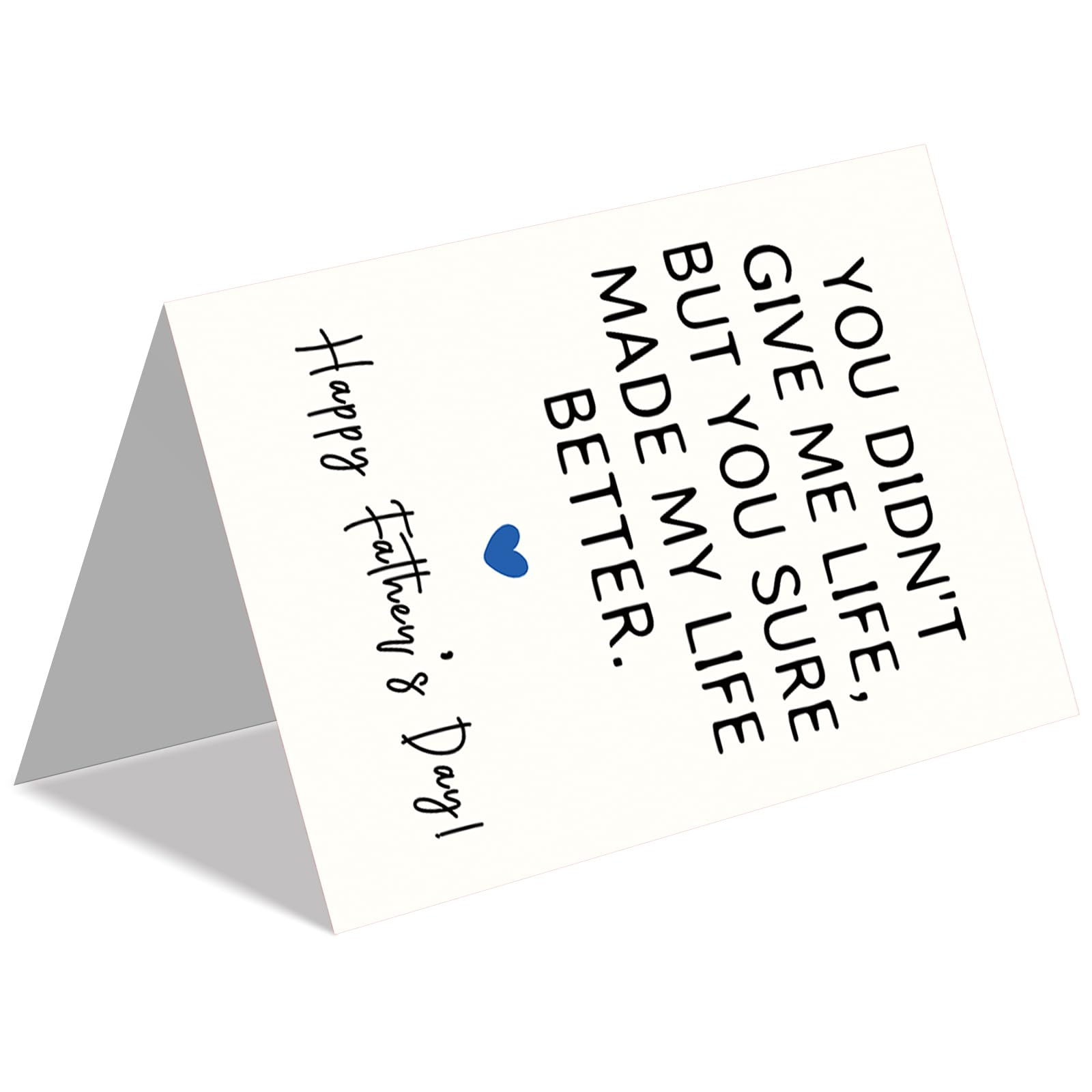 IDU Fathers Day Card, Funny Fathers Day Cards Gifts Decorations for Dad from Daughter, Happy Father's Day Cards Gifts Ideas with Envelope, Cute Humor Like Father Like Daughter Card