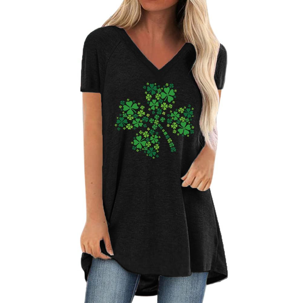 Womens Long Tunics or Tops to Wear with Leggings Short/Long Sleeve Blouses Shirts