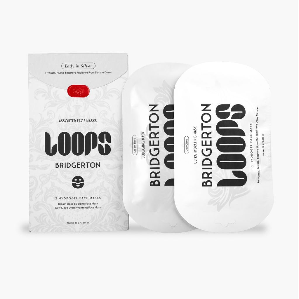 LOOPS DOUBLE TAKE - Glow Korean Hydrogel Face Masks - Calms and Soothes Skin - Refine Pores and Smooth for a Flawless Face - Hydrating Skin Mask Face Mask Leaves You Refreshed and Loumonus 5pc