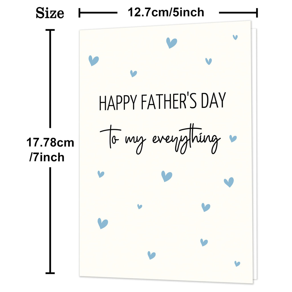 IDU Fathers Day Card, Funny Fathers Day Cards Gifts Decorations for Dad from Daughter, Happy Father's Day Cards Gifts Ideas with Envelope, Cute Humor Like Father Like Daughter Card