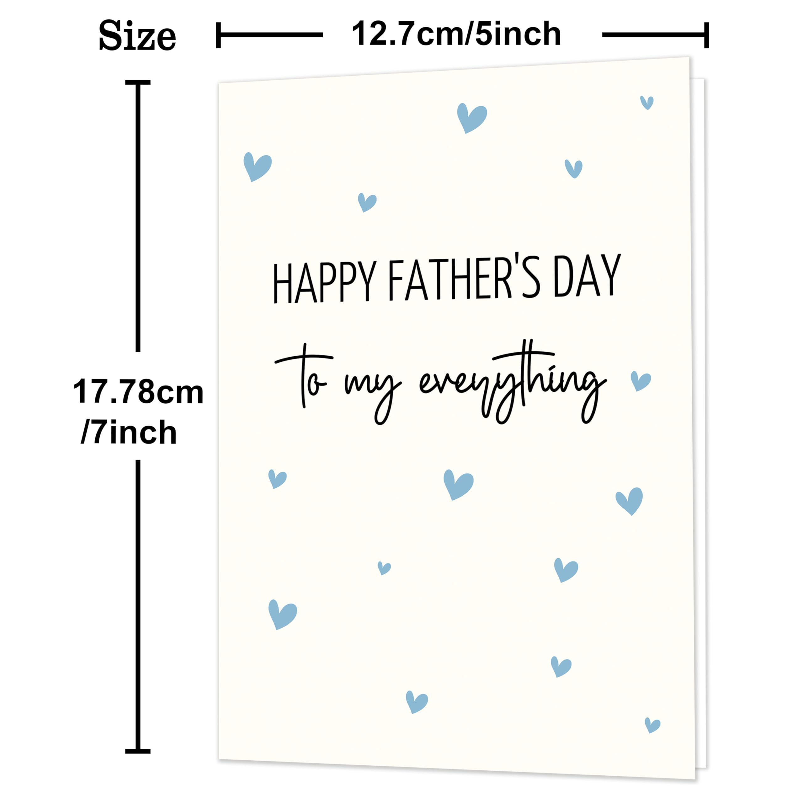 IDU Fathers Day Card, Funny Fathers Day Cards Gifts Decorations for Dad from Daughter, Happy Father's Day Cards Gifts Ideas with Envelope, Cute Humor Like Father Like Daughter Card