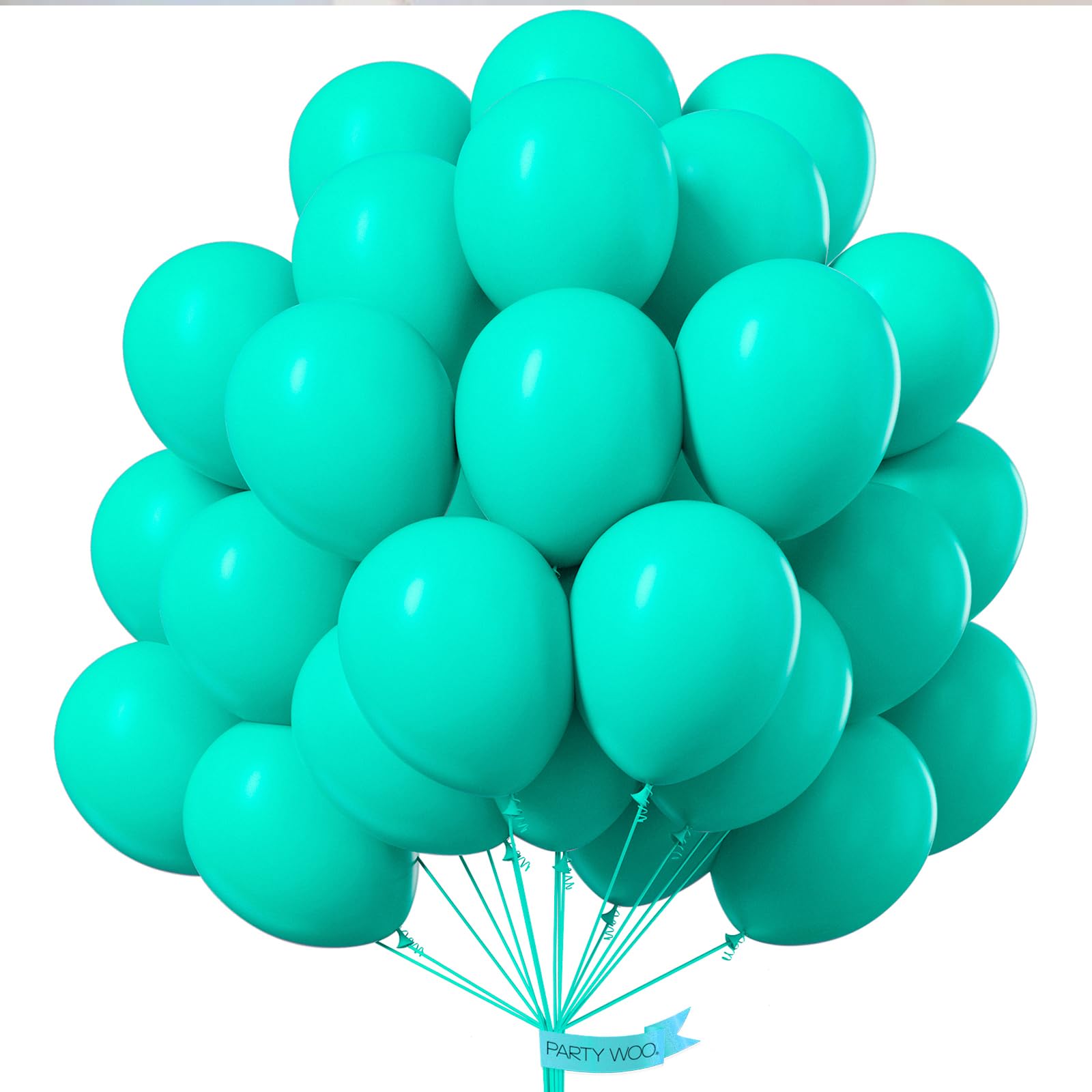 PartyWoo Metallic Green Balloons 50pcs 12 Inch Metallic Apple Green Latex Helium Balloons for Graduation Spring Forest Summer Wedding Engagement Baby Shower Birthday Party Decorations Green-G121