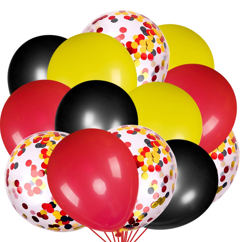 JOYYPOP 80 PCS Red White and Blue Balloons 12 Inch Patriotic Balloons with Confetti Balloons for 4th of July Decorations Independence Day 250 Anniversary Birthday Party Supplies