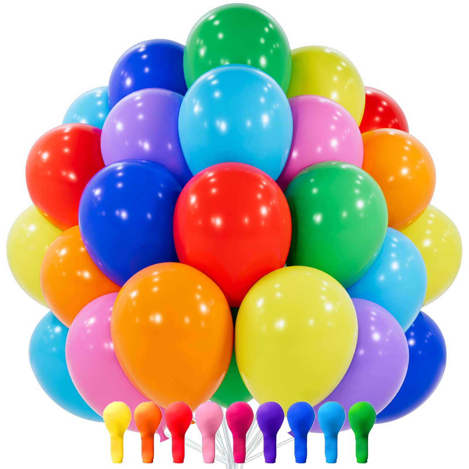 PartyWoo Gold Balloons 100pcs 12 Inch Gold Latex Helium Balloons for Birthday Wedding Anniversary Baby Shower Graduation Bachelorette Retirement Engagement Tea Casino Disco Party Decorations Gold-G101