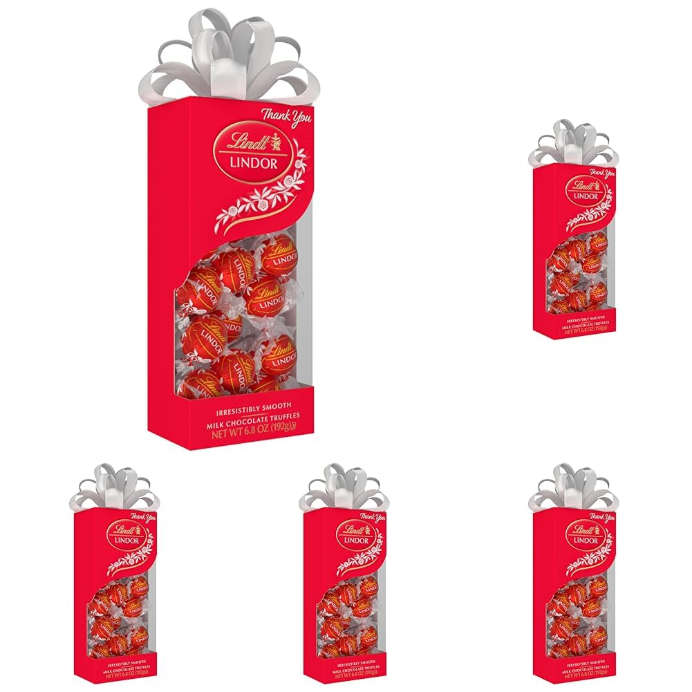 Lindt LINDOR Holiday Snickerdoodle White Chocolate Candy Truffles with Smooth, Melting Truffle Center, 8.5 oz. Bag