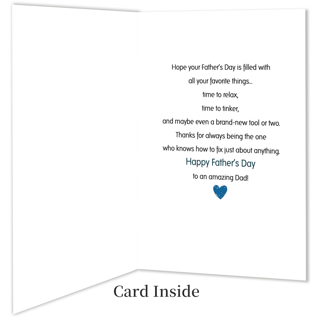 IDU Fathers Day Card, Funny Fathers Day Cards Gifts Decorations for Dad from Daughter, Happy Father's Day Cards Gifts Ideas with Envelope, Cute Humor Like Father Like Daughter Card
