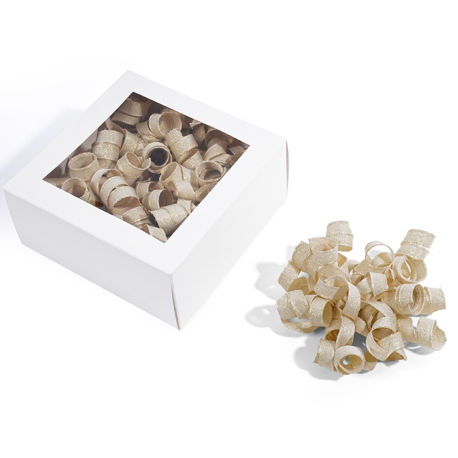 LaRibbon Rainbow Bows - Curly Ribbon Gift Bows, Self Adhesive for Birthday Party, Holiday Party Favors, Gift Wrapping - 6 Counts