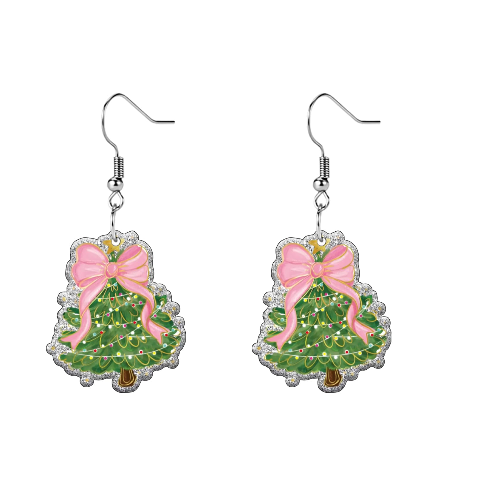 Funny Dog Sunflower Paw Print Earrings for Women - Unique & Quirky Funky Acrylic Dangle Earrings, Cute & Silly Novelty Design, Wacky & Crazy Earrings for Fun Lovers