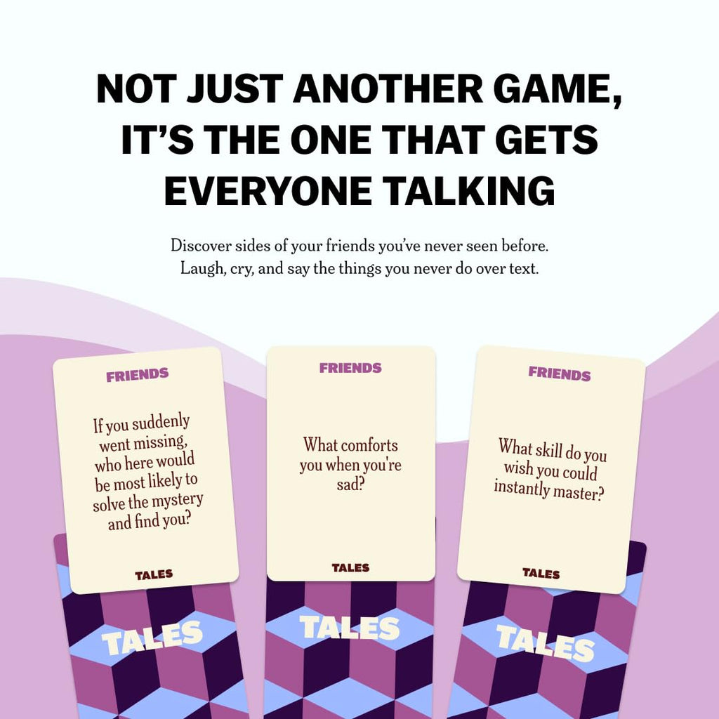 TALES 150 Life Story Interview Kit, Conversation Cards, for Grandparents, Parents, Families, Adults, Game Night, Road Trips, Dinner Table, Getting to Know You (New Edition)
