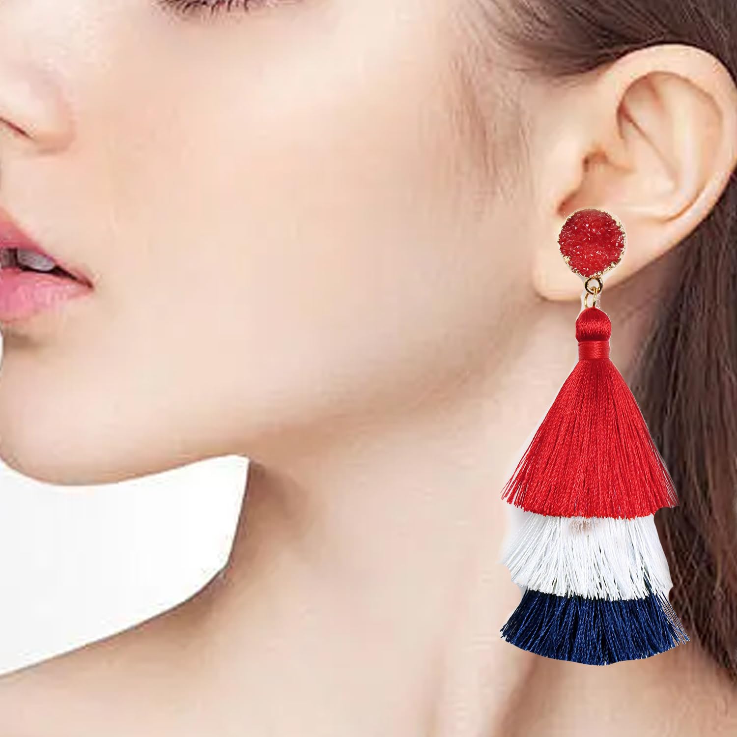 Halloween, Christmas, 4th of July Patriotic Earrings, Holiday Earrings Independence Day Stud Dangle Drop Earrings Hook Fashion Jewelry Gift for Women