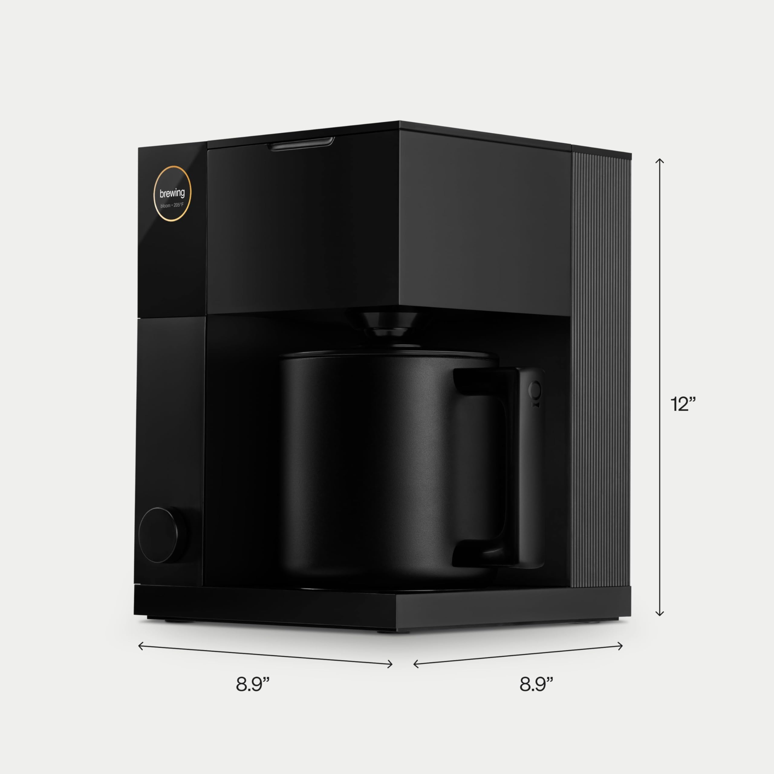 Fellow Aiden Precision Drip Coffee Maker, Thermal Carafe, Perfect Temperature Control, Bloom Cycle, Single Serve to 10 Cup Capacity, Malted Chocolate