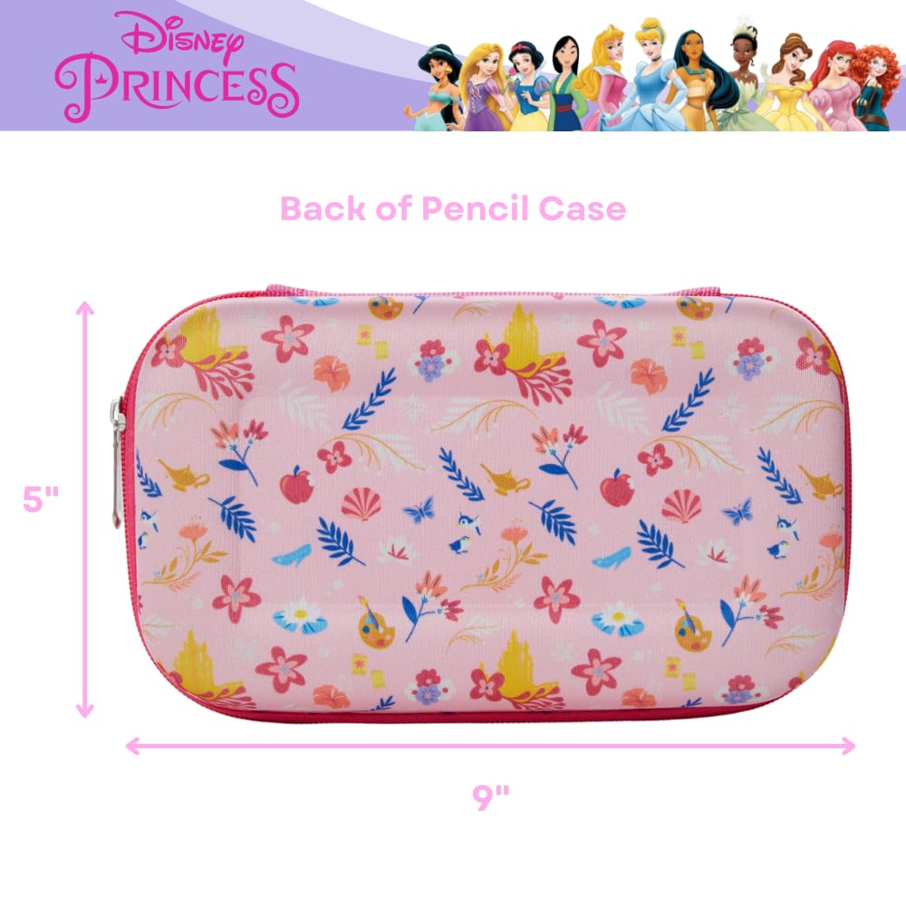 Innovative Designs Barbie Pencil Case Set with Stickers and Gel Pens for Kids, Molded with Zip Closure, Pink