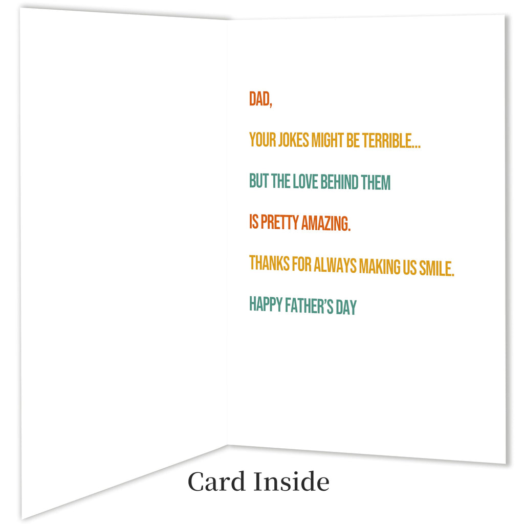IDU Fathers Day Card, Funny Fathers Day Cards Gifts Decorations for Dad from Daughter, Happy Father's Day Cards Gifts Ideas with Envelope, Cute Humor Like Father Like Daughter Card