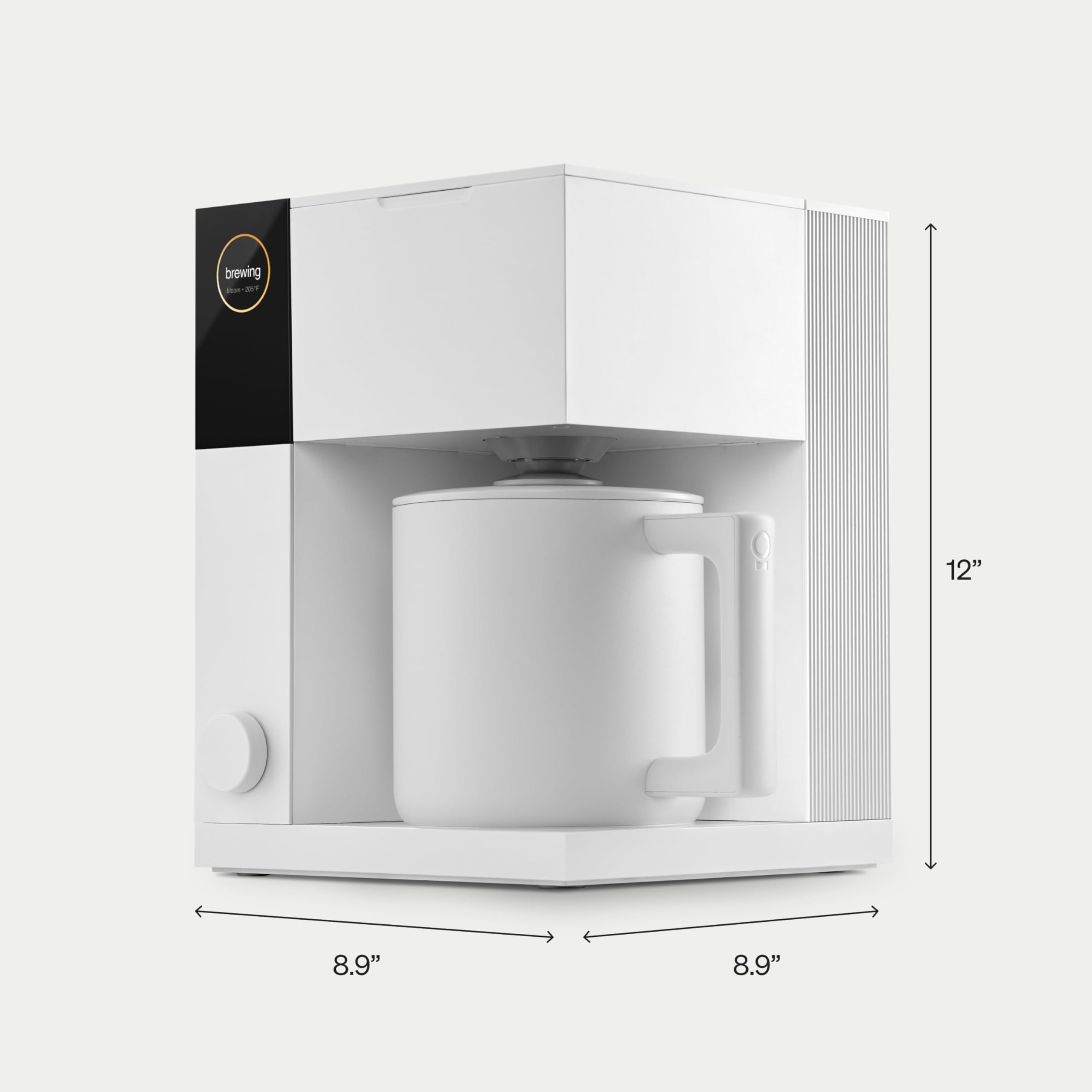 Fellow Aiden Precision Drip Coffee Maker, Thermal Carafe, Perfect Temperature Control, Bloom Cycle, Single Serve to 10 Cup Capacity, Malted Chocolate
