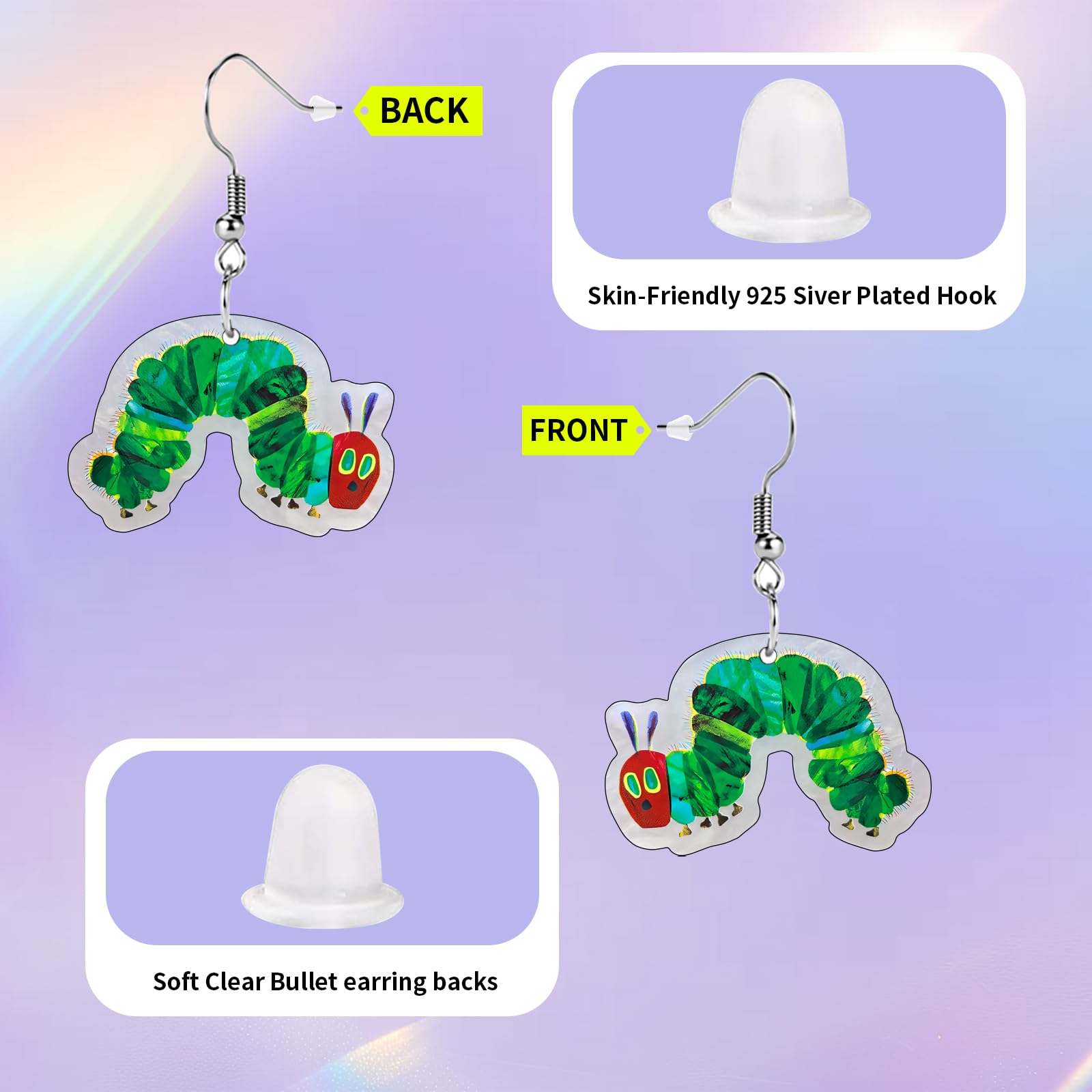 Funny Dog Sunflower Paw Print Earrings for Women - Unique & Quirky Funky Acrylic Dangle Earrings, Cute & Silly Novelty Design, Wacky & Crazy Earrings for Fun Lovers