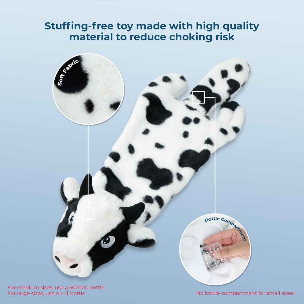 Best Pet Supplies Squeaky Dog Toys with Soft Durable Fabric for Small, Medium and Large Pets Interactive Toy for Indoor Play, Supports Active Biting and Play - 4 Figures, Small