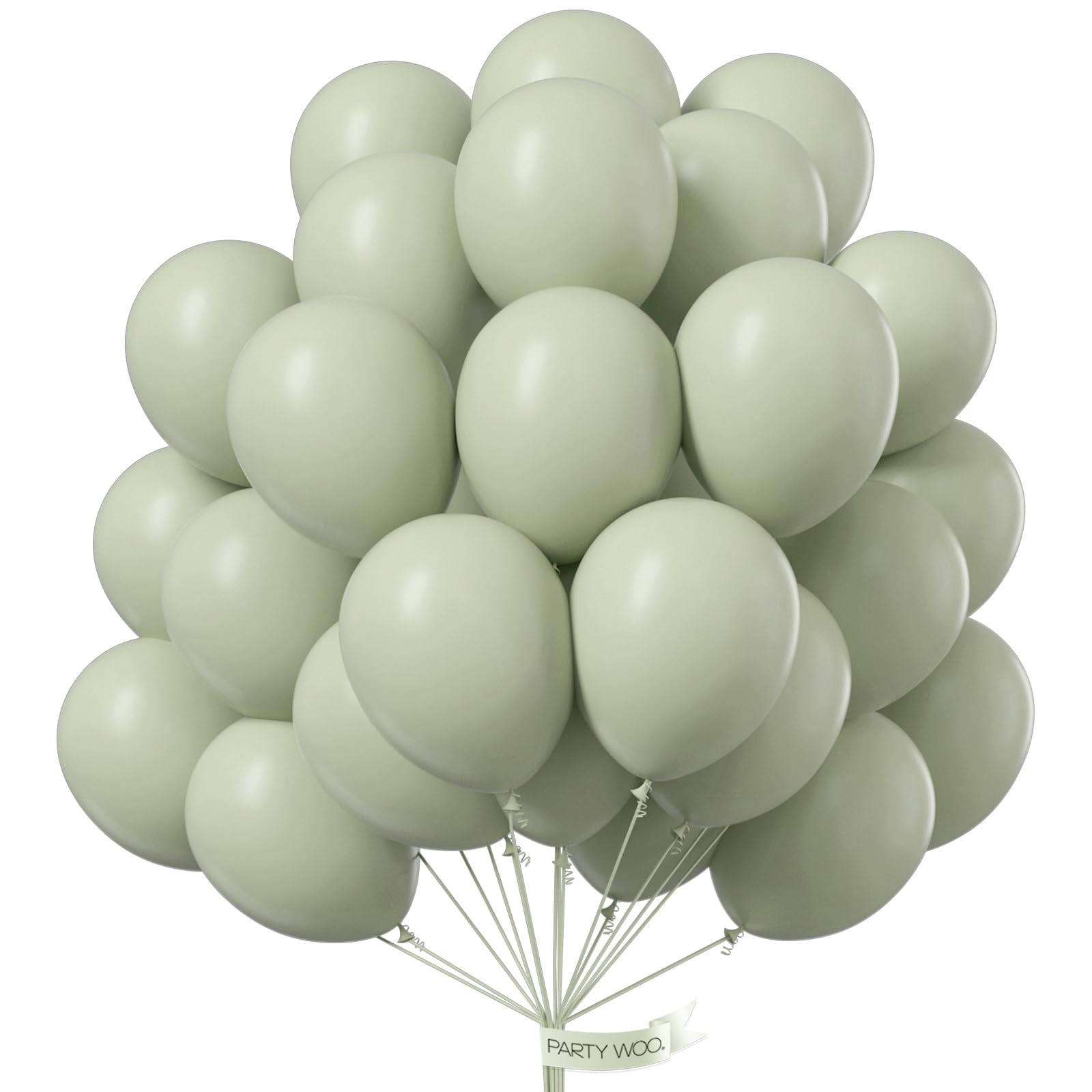 PartyWoo Metallic Green Balloons 50pcs 12 Inch Metallic Apple Green Latex Helium Balloons for Graduation Spring Forest Summer Wedding Engagement Baby Shower Birthday Party Decorations Green-G121