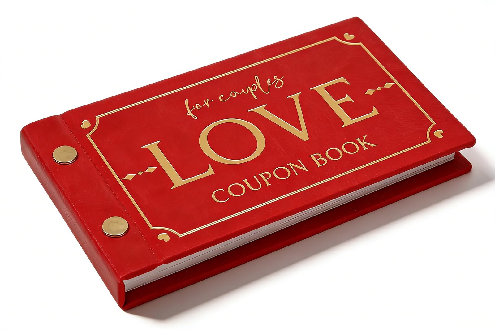 Love Coupons for Him – 30 Blank Personalized Coupons | Romantic Valentines Gifts for Him, Thoughtful Valentines Day Gifts for Husband, Cute Vday Gift for Boyfriend (Ruby Red)