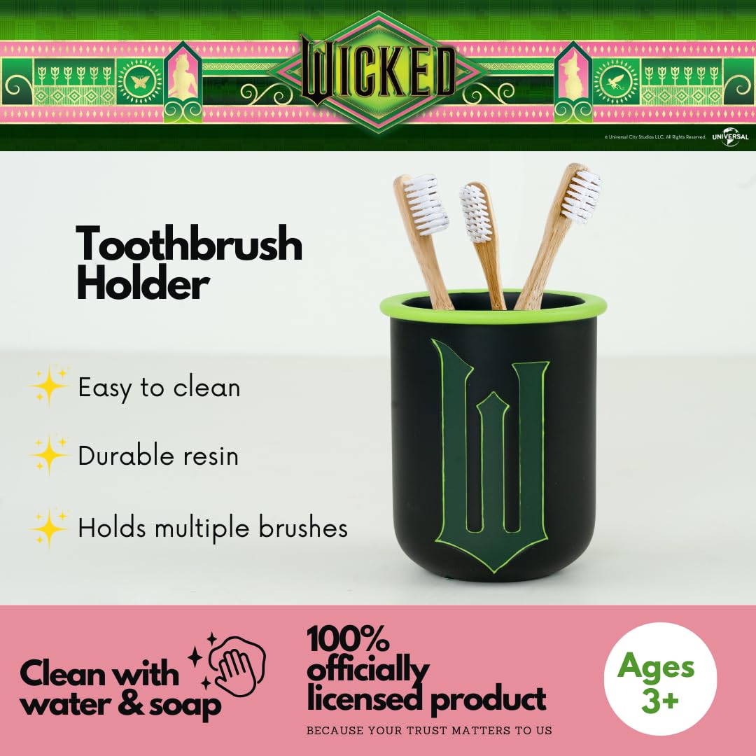 Dr. Seuss The Grinch Holiday Christmas Toothbrush Holder - Makeup Brushes/Pens Tumbler, (Officially Licensed Product) by Franco