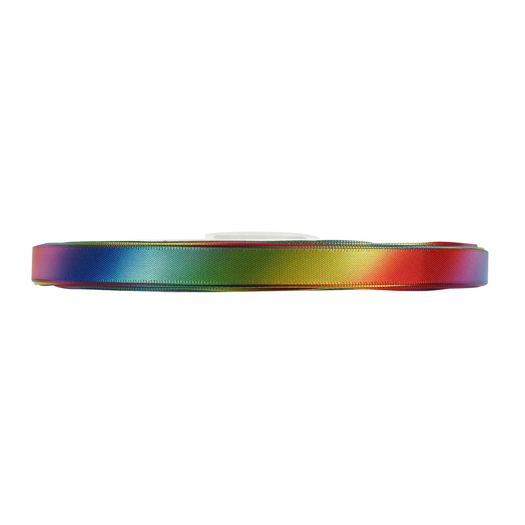 MEEDEE 3/8 Inch Satin Ribbon Set – 10 Rolls Rainbow Double Face Ribbon for Gift Wrapping, 5 Yards Each (Total 50 Yards), Decorative Ribbon for Presents & Party Favors
