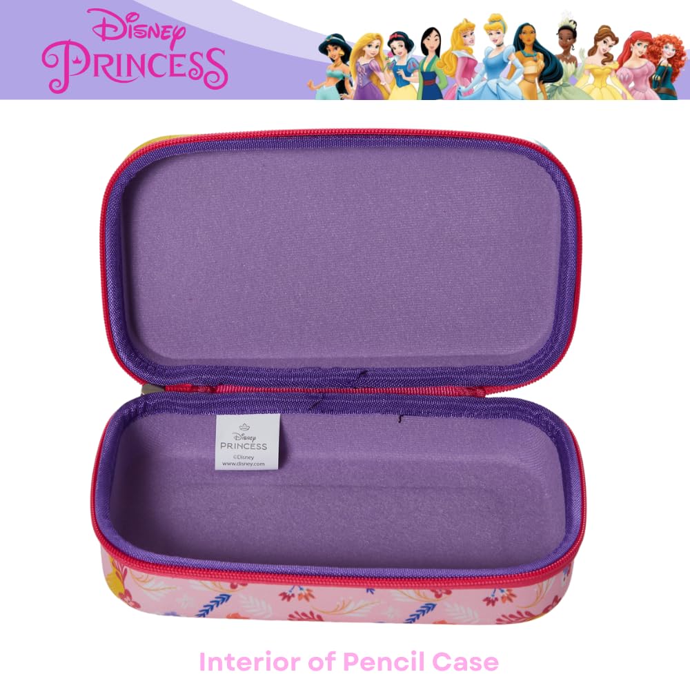 Innovative Designs Barbie Pencil Case Set with Stickers and Gel Pens for Kids, Molded with Zip Closure, Pink