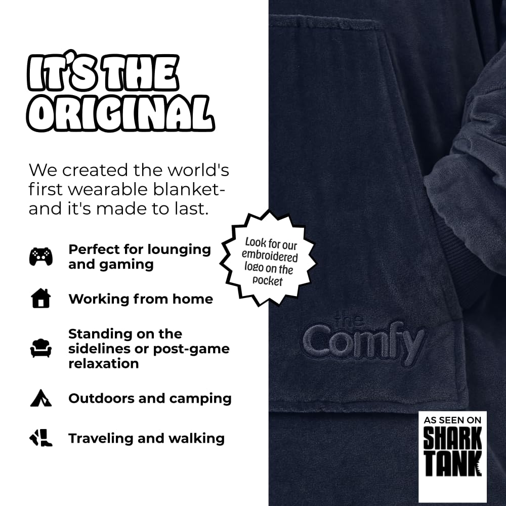 THE COMFY Original | From Shark Tank | Patented | Oversized Sherpa Wearable Blanket Hoodie| Gift for Women & Men | One Size