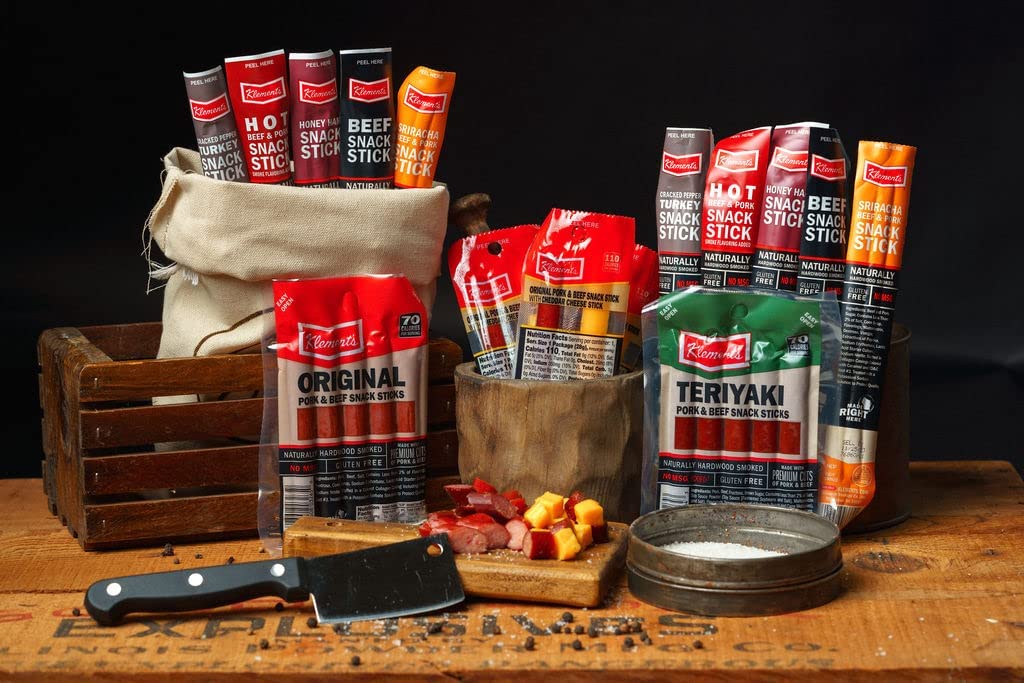 Jerky.com 26pc Meat Sticks Variety Pack - Fathers Day Gift for Dad - Beef Jerky Gifts for Men - Low Sugar & High Protein - Gluten Free & Keto Meat Sticks - Pork, Turkey, Ham Beef Jerky Sticks & Cheese Sticks - Dad Gifts
