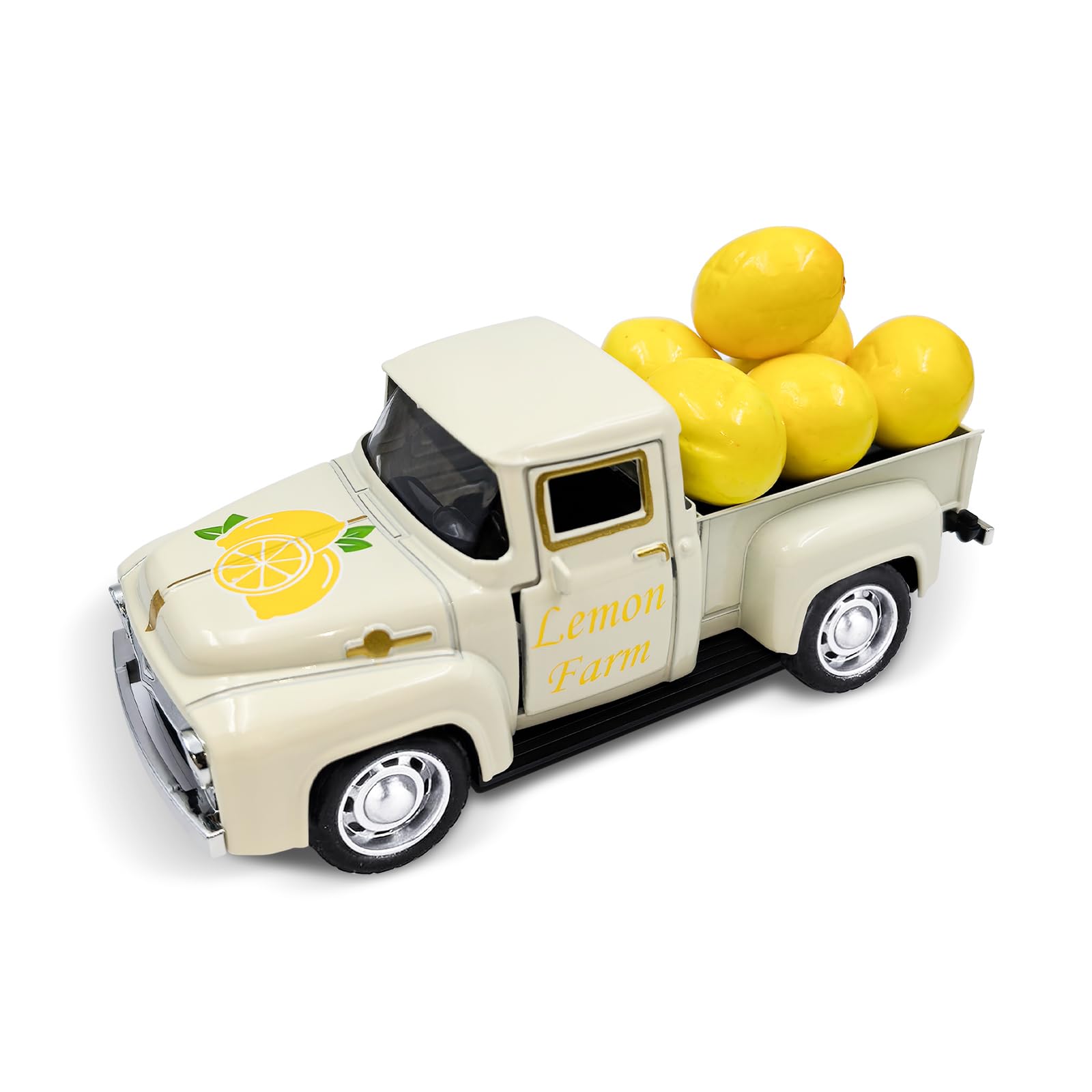 Thanksgiving Fall Decorations Indoor Farmhouse Vintage Metal Truck with Mini Fake Pumpkins Acorn Pine Cones Harvest Decor for Fall Tiered Tray Thanksgiving Centerpieces for Table Home Kitchen Party