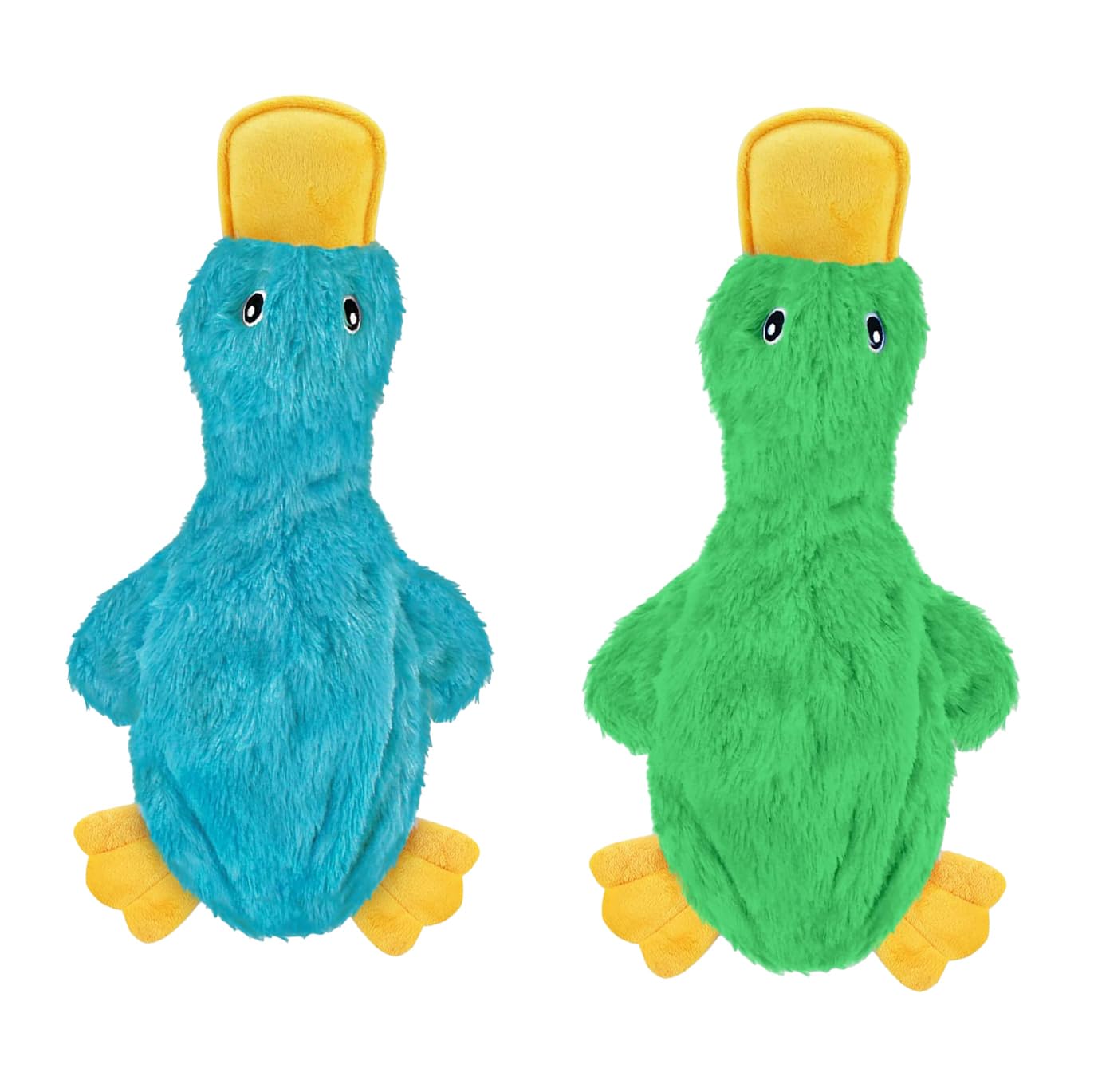 Best Pet Supplies Squeaky Dog Toys with Soft Durable Fabric for Small, Medium and Large Pets Interactive Toy for Indoor Play, Supports Active Biting and Play - 4 Figures, Small